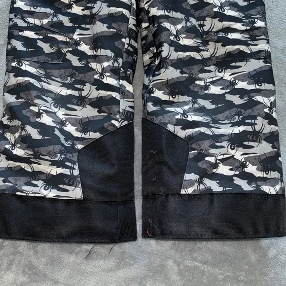 Spyder camo spider print snow bibs pants youth kids boys 5 - Picture 7 of 9